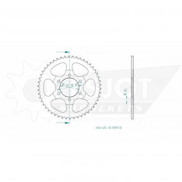 ESJOT Sprocket steel 50 Z