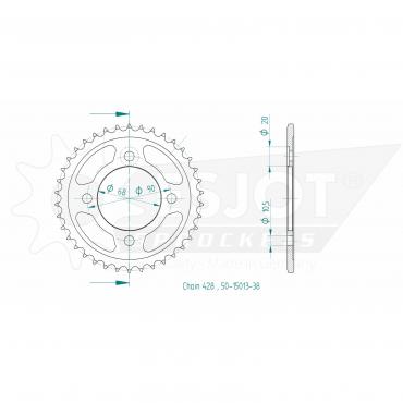 ESJOT  Sprocket 38 Z