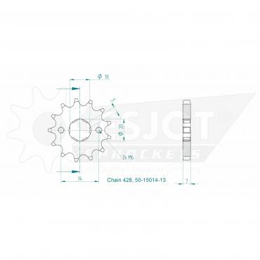 ESJOT Front Sprocket 13 Z