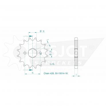 ESJOT Front Sprocket 16 Z