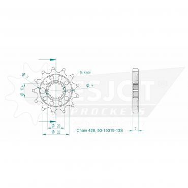 ESJOT Front Sprocket 13S Z