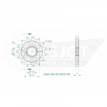 ESJOT Front Sprocket 15S Z