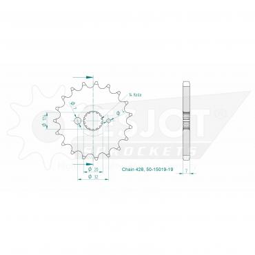 ESJOT Front Sprocket 19 Z