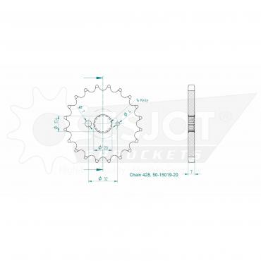 ESJOT Front Sprocket 20 Z