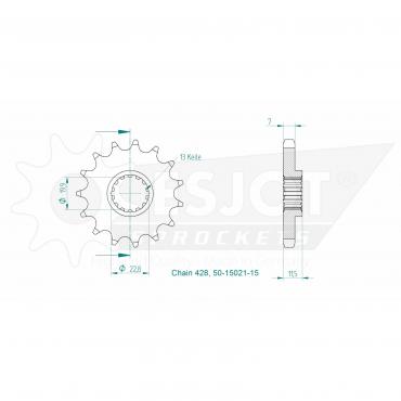 ESJOT Front Sprocket 15 Z