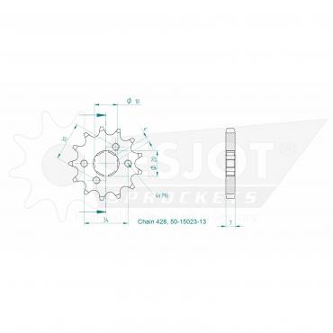 ESJOT Front Sprocket 13 Z