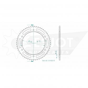 ESJOT  Sprocket 55 Z