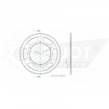 ESJOT Sprocket steel 57 Z