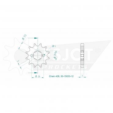 ESJOT Front Sprocket 12 Z