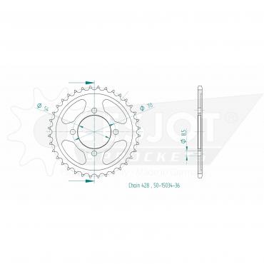 ESJOT  Sprocket 36 Z
