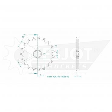 ESJOT Front Sprocket 19 Z