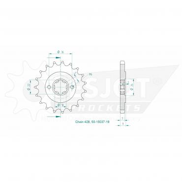 ESJOT Front Sprocket 19 Z