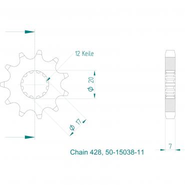 ESJOT Front Sprocket 11 Z