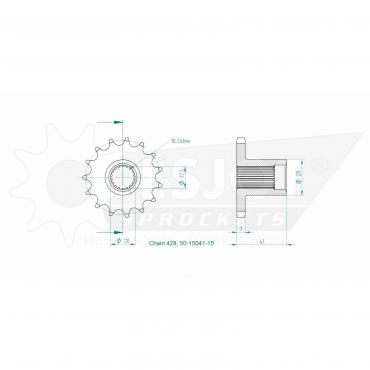 ESJOT Front Sprocket 15 Z