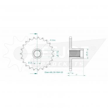 ESJOT  Sprocket 23 Z