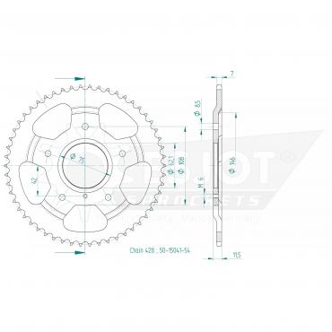 ESJOT  Sprocket 54 Z