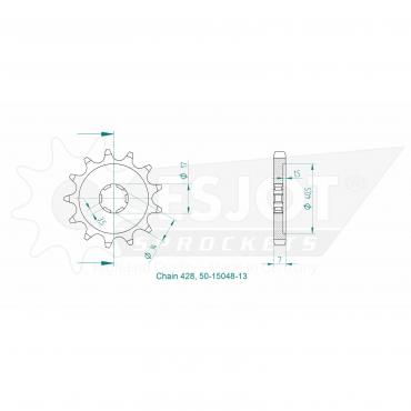 ESJOT Front Sprocket 13 Z