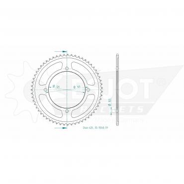 ESJOT Sprocket steel 59 Z silver
