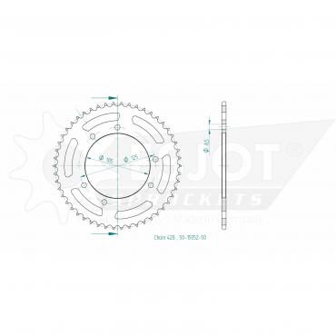 ESJOT Sprocket steel 50 Z