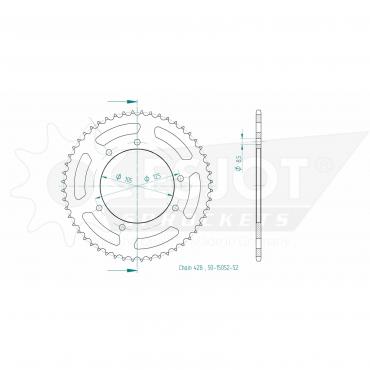 ESJOT  Sprocket 52 Z