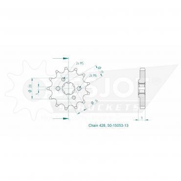 ESJOT Front sprocket 13 Z