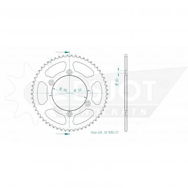 ESJOT  Sprocket 57 Z