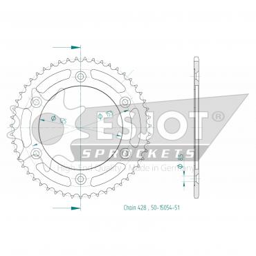 ESJOT  Sprocket 51 Z