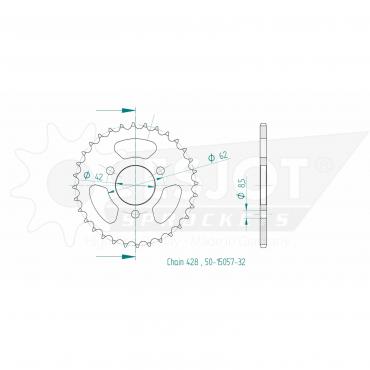 ESJOT  Sprocket 32 Z