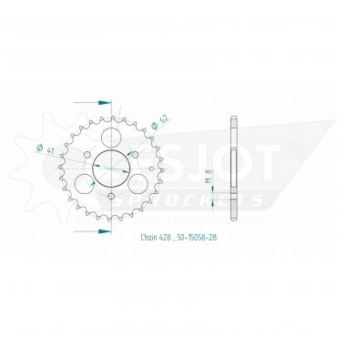 ESJOT  Sprocket 28 Z