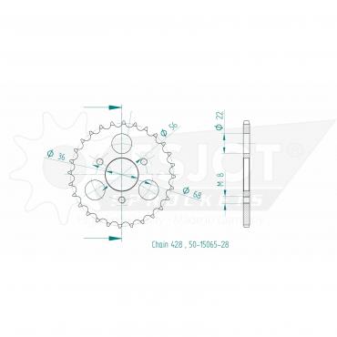 ESJOT  Sprocket 28 Z
