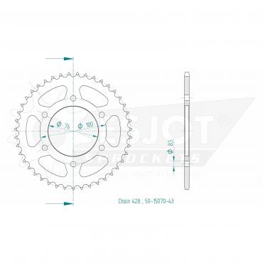 ESJOT  Sprocket 43 Z