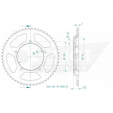 ESJOT  Sprocket 55 Z