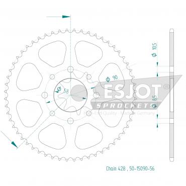 ESJOT  Sprocket 56 Z