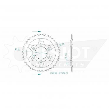 ESJOT  Sprocket 43 Z