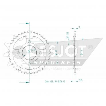 ESJOT  Sprocket 42 Z
