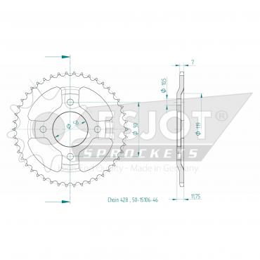 ESJOT  Sprocket 46 Z