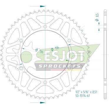 ESJOT  Sprocket 61 Z