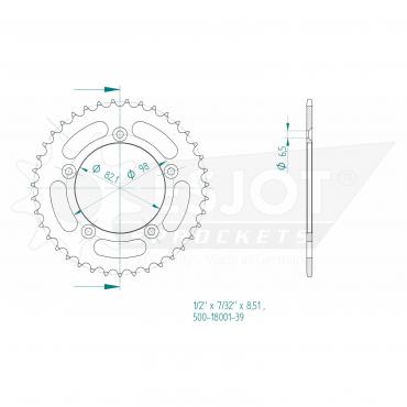 ESJOT  Sprocket 39 Z