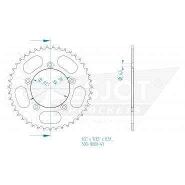 ESJOT  Sprocket 43 Z