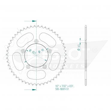 ESJOT  Sprocket 51 Z