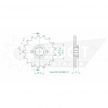 ESJOT Front Sprocket 17 Z