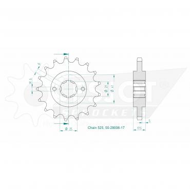 ESJOT Front Sprocket 17 Z