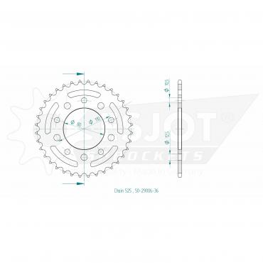 ESJOT sprocket 36 Z