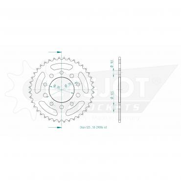 ESJOT Sprocket steel 40 Z