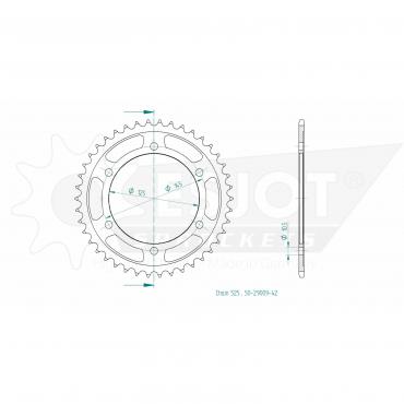 ESJOT Sprocket steel 42 Z