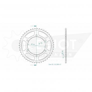 ESJOT  Sprocket 47 Z