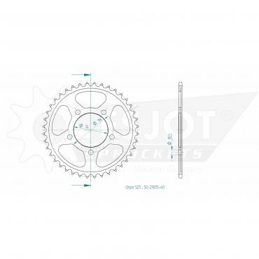 ESJOT  Sprocket 40 Z