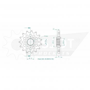 ESJOT Front Sprocket 15S Z