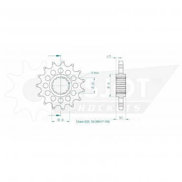 ESJOT Front Sprocket 15S Z