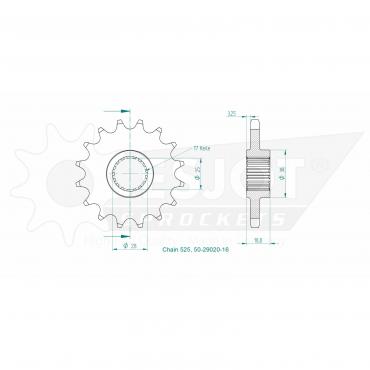 ESJOT Front sprocket 16 Z
